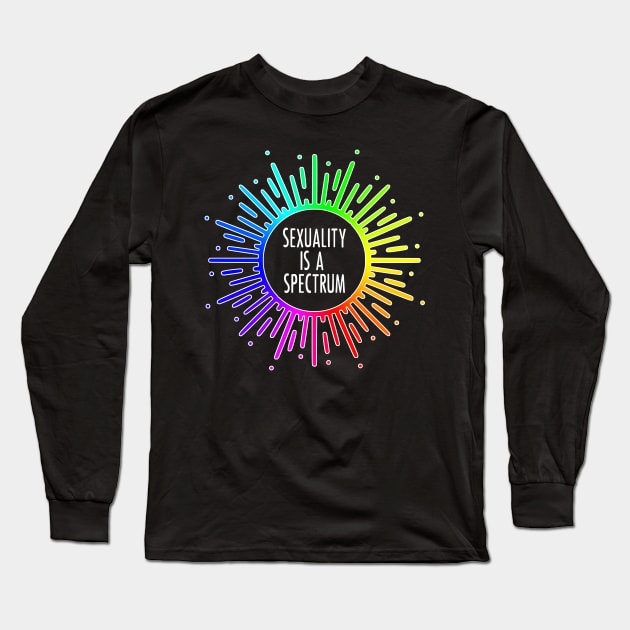 Sexuality Is A Spectrum Long Sleeve T-Shirt by prettyinpunk